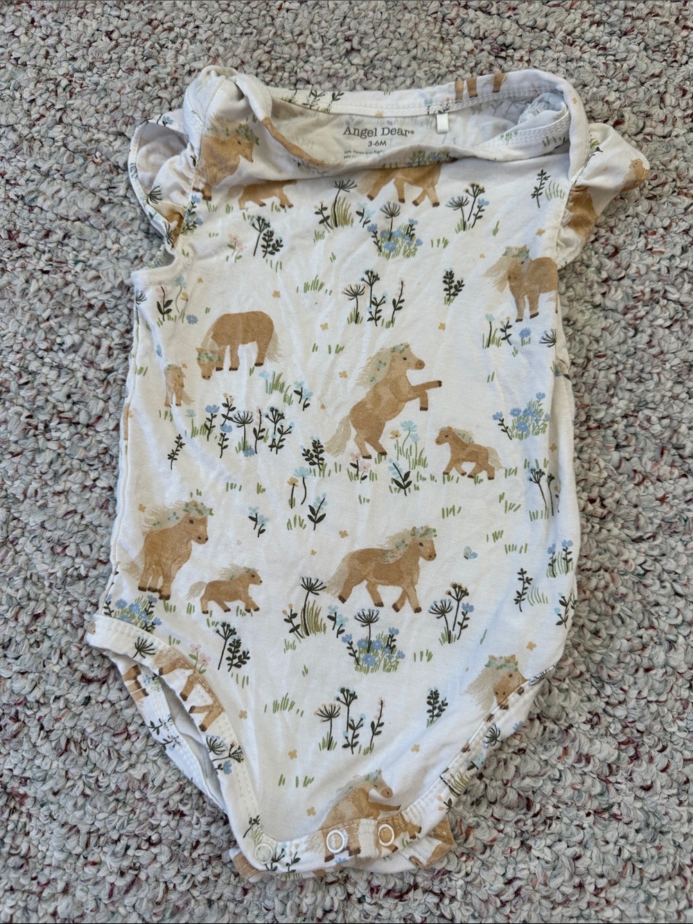 Angel Dear palomino horse onesie